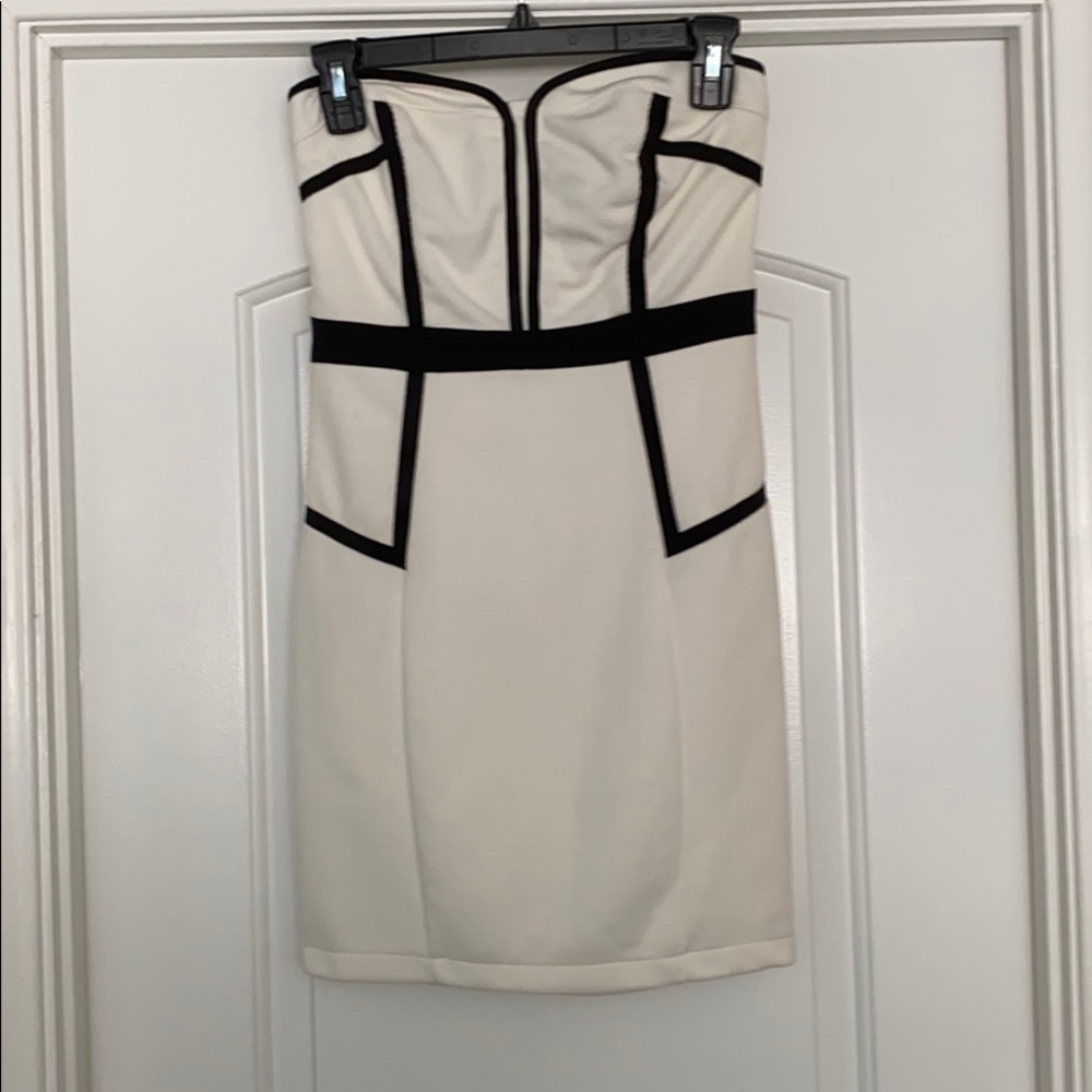 White halter top dress Friday night
